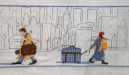 背对背漫画,揭示人际关系的微妙与冲突